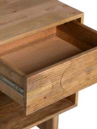 Barker and Stonehouse Zuberi Mango Wood Bedside Table Natural in Neutral - thumbnail 3