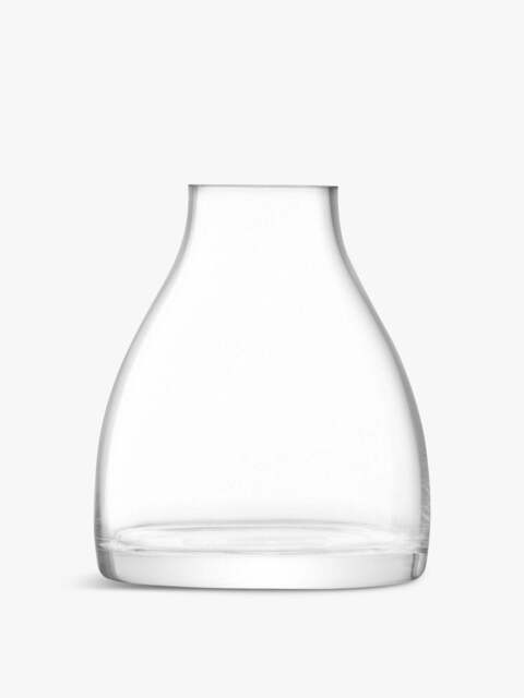 LSA Flower Kiln Vase in Clear, Size 16cm