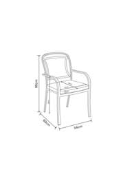 Hartman Berkeley 6 Seat Round Dining Set With Parasol & Base - thumbnail 3