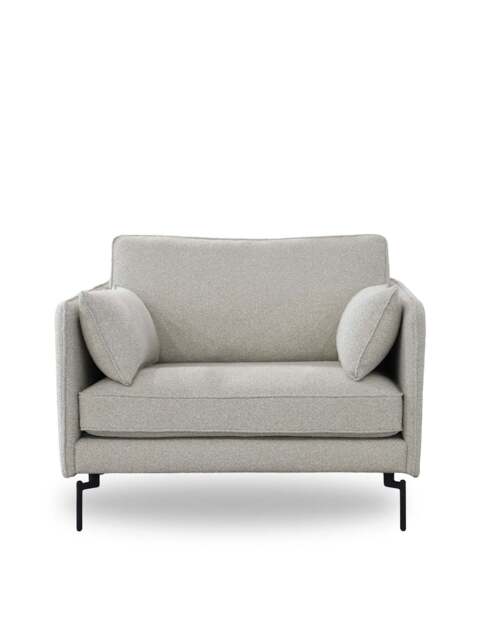 Barker and Stonehouse Juneau Fabric Armchair in Grey - image 1