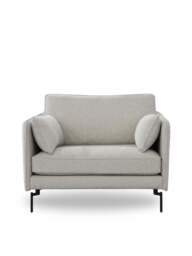 Barker and Stonehouse Juneau Fabric Armchair in Grey - thumbnail 1