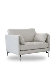 Barker and Stonehouse Juneau Fabric Armchair in Grey - thumbnail 3