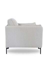 Barker and Stonehouse Juneau Fabric Armchair in Grey - thumbnail 2