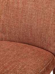 Libra Interiors Pair Of Eska Upholstered Dining Chairs In in Brown, Wood/Metal - thumbnail 4