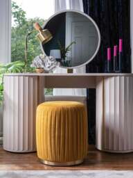 Barker and Stonehouse Lucia Dressing Table in White Mahogany - thumbnail 2