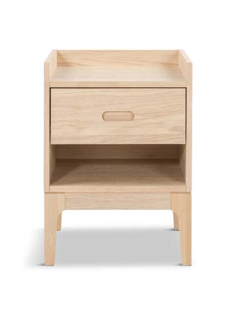 Heal's Morten Bedside Table Oak in Brown, Size 40x35x55