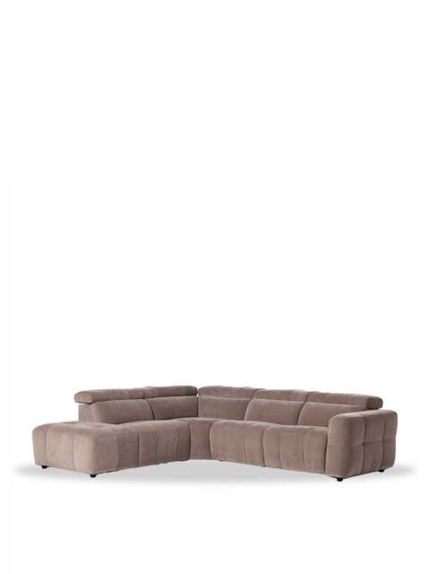 Barker and Stonehouse Rochester Corner Sofa in Neutral, Wood/Metal - image 1
