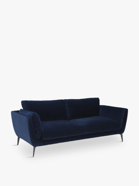 Barker and Stonehouse Boone 3 Seater Sofa Blue
