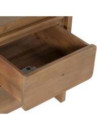 Barker and Stonehouse Tosca Reclaimed Wood 2 Drawer Bedside Cabinet Brown - thumbnail 6