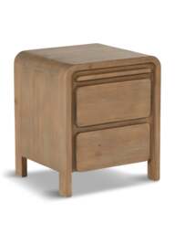 Barker and Stonehouse Tosca Reclaimed Wood 2 Drawer Bedside Cabinet in Brown
