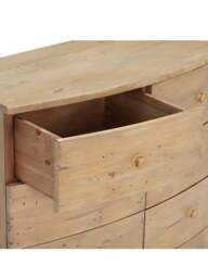 Barker and Stonehouse Lewes Reclaimed Wood 7 Drawer Chest in Brown - thumbnail 4