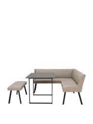 Barker and Stonehouse Belize Right Hand Corner Dining Set in Taupe - thumbnail 2