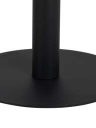 Barker and Stonehouse Umea Round Ceramic Bar Table Metal Base in Grey - thumbnail 3