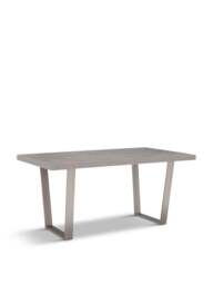 Barker and Stonehouse Halmstad Concrete Effect Dining Table, Seats 4 in Grey, Size 135cm
