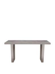 Barker and Stonehouse Halmstad Concrete Effect Dining Table, Seats 4 in Grey, Size 135cm - thumbnail 4