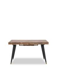 Barker and Stonehouse Modi Reclaimed Extendable Dining Table in Brown, Size 180-240cm
