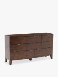 Barker and Stonehouse Navajos Reclaimed 8 Drawer Dresser Cabinet in Reclaimed Wood/Chestnut Finish