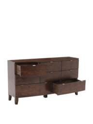 Barker and Stonehouse Navajos Reclaimed 8 Drawer Dresser Cabinet in Reclaimed Wood/Chestnut Finish - thumbnail 4