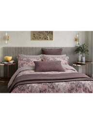 Bedeck of Belfast Katara Duvet Cover Set Multi in Pink/grey, Size Double - thumbnail 2