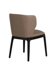 Barker and Stonehouse Skagen Dining Chair in Brown, Faux Leather - thumbnail 3