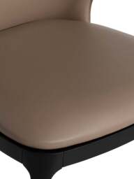 Barker and Stonehouse Skagen Dining Chair in Brown, Faux Leather - thumbnail 4