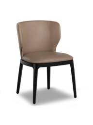 Barker and Stonehouse Skagen Dining Chair in Brown, Faux Leather