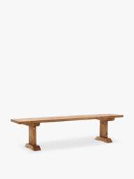 Barker and Stonehouse Covington Reclaimed Wood Dining Bench in Polished Brown