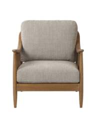 Barker and Stonehouse Yardley Fabric Armchair in Grey - thumbnail 2