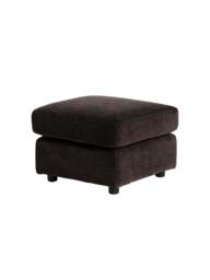 Barker and Stonehouse Montgomery Fabric Footstool in Brown - thumbnail 3
