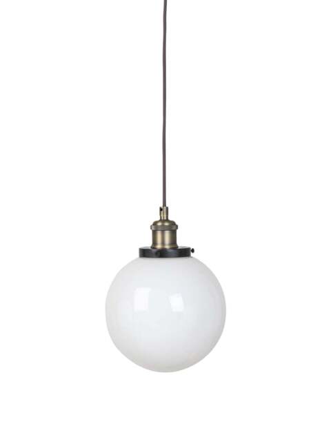 Heal's Olson Globe Pendant in White, Glass, Size M - image 1