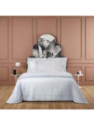 Yves Delorme Athena Duvet Cover Collection White in Blanc, Cotton, Size Super King - thumbnail 3