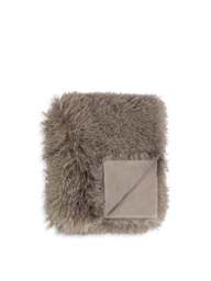 Furn. Rowan Soft-Touch Throw in Mocha - thumbnail 1