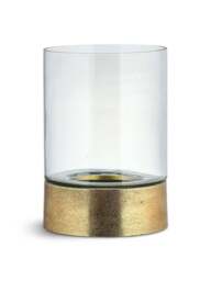 Nkuku Rajura Hurricane Lantern Small in Brass