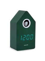 Present Time Cuckoo Led Alarm Clock in Brilliant Orange - thumbnail 2