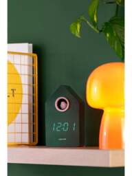 Present Time Cuckoo Led Alarm Clock in Brilliant Orange - thumbnail 4