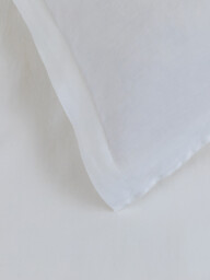 Heal's Washed Linen Duvet Cover - Size Super King White - thumbnail 2