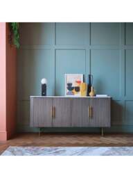 Barker and Stonehouse Anatolia Wide Top Sideboard in White - thumbnail 2