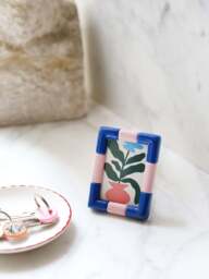 &Klevering Photo Frame Rift Blue in Burgundy - thumbnail 2