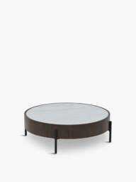 Barker and Stonehouse Orlando Large Coffee Table, Marble in White - thumbnail 1