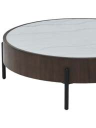 Barker and Stonehouse Orlando Large Coffee Table, Marble in White - thumbnail 4