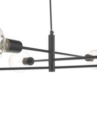 Dar Lighting Alana 6 Light Pendant in Black - thumbnail 2