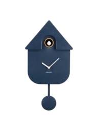 Present Time Modern Cuckoo Clock in Dark Blue - thumbnail 3