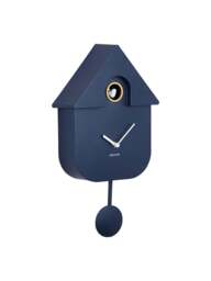 Present Time Modern Cuckoo Clock in Dark Blue - thumbnail 2