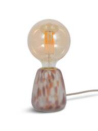 Heal's Confetti Glass Table Lamp in Soft Pink/Natural