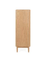 Heal's Amira 5 Drawer Tall Chest in Natural Oak, Size 130x52x45 - thumbnail 3
