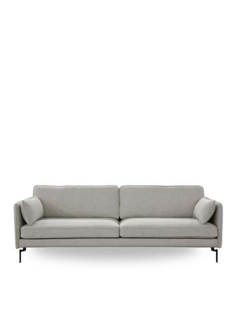 Barker and Stonehouse Juneau Fabric Three Seater Sofa in Grey - image 1