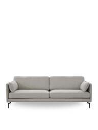 Barker and Stonehouse Juneau Fabric Three Seater Sofa in Grey - thumbnail 1