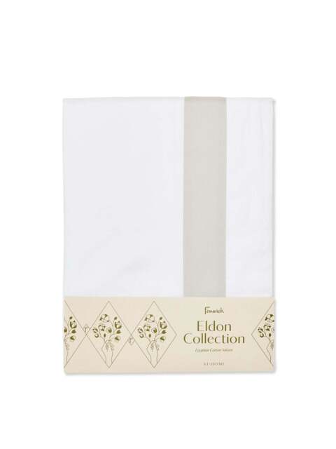 Fenwick at Home Eldon Duvet Cover White in White/Cool Grey, Cotton, Size King - image 1