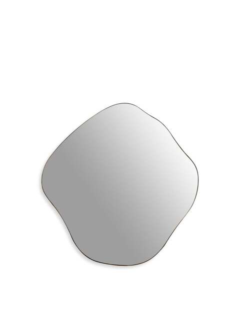 Libra Interiors Organic Metal Framed Mirror Aged Finish in Champagne, Wood/Metal, Size 60x58x6 - image 1