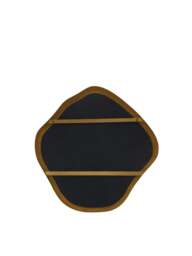 Libra Interiors Organic Metal Framed Mirror Aged Finish in Champagne, Wood/Metal, Size 60x58x6 - thumbnail 3